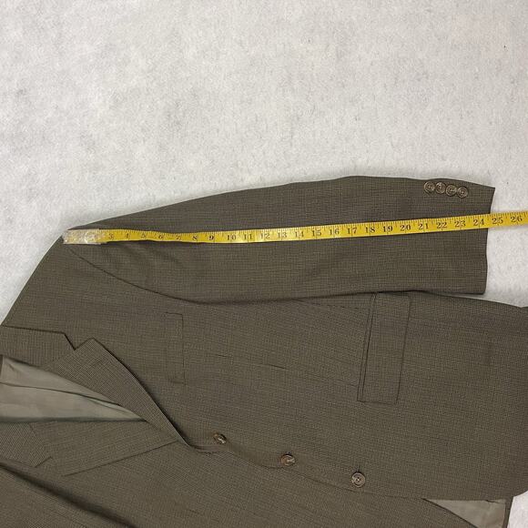 Vintage Lauren Ralph Lauren Blazer Mens Size 43R Brown Wool Single 3 Button 1996 - Picture 6 of 16